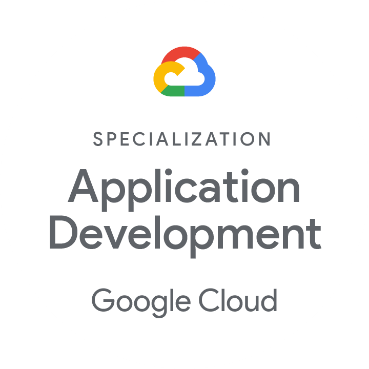 Application development specialization Google Cloud